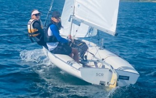 Mitteldeutsche Meisterschaft 2024 im 420er, SCR-Jugend auf dem Zwenkauer See