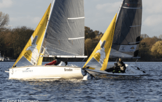 SCR-Segler bei der Meisterschaft der Meister auf der Außenalster in Hamburg