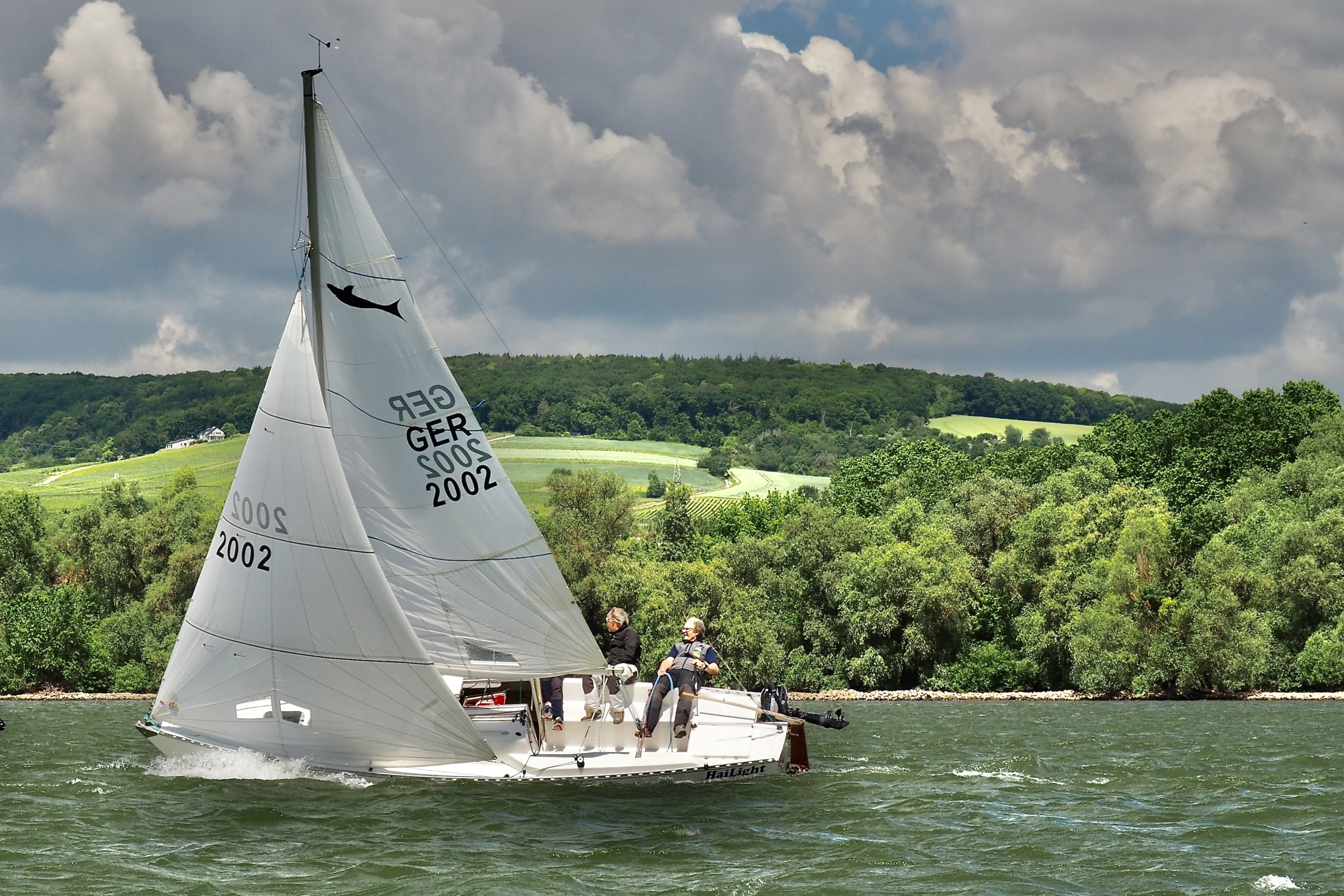 Segelrevier Rheingau: Segeln auf dem Rhein