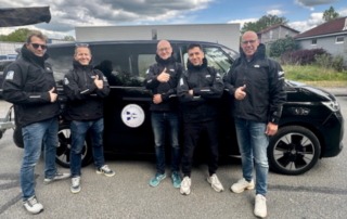 Das Bundesliga-Team des Segelclub Rheingau auf dem Weg zum 1. Spieltag 2025 in Kiel