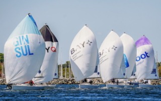 Auftakt zur Segel-Bundesliga 2025 vor dem Olympia-Gelände in Kiel