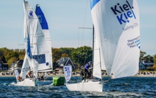 Das Bundesliga-Team des Segelclub Rheingau am 1. Spieltag 2025 in Kiel