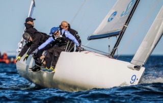 Das Bundesliga-Team des Segelclub Rheingau am 1. Spieltag 2025 in Kiel